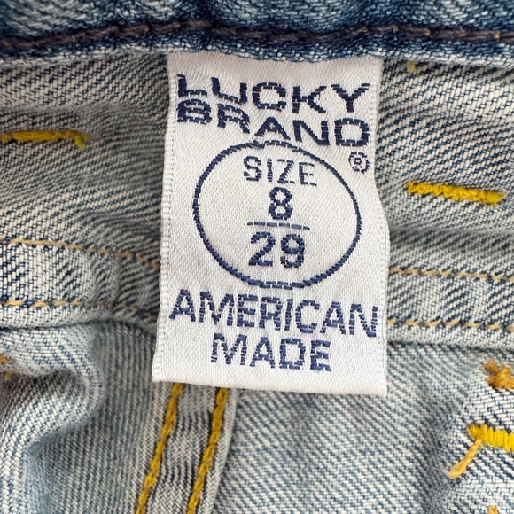 VTG Lucky Brand Juniper Flare Jeans Vintage Y2K Women's sz 8 29 Distressed USA - Picture 3 of 16